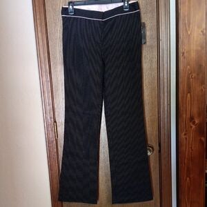 Black Pinstripe Dress Pants